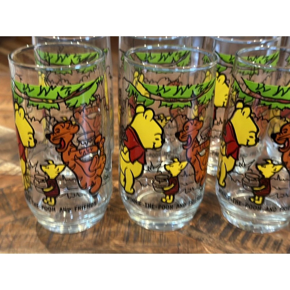 Vintage Winnie the Pooh and Friends Drinking 70’s Glass Sears Walt Disney 8 - Picture 3 of 5